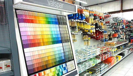 Paint Department At Third Dimension Store